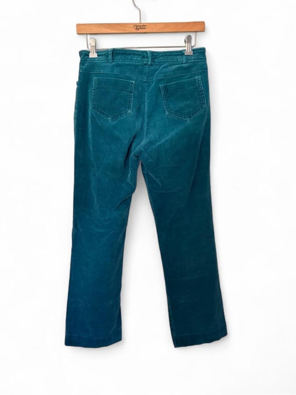 Vintage turquoise blue corduroy women’s pants size 6